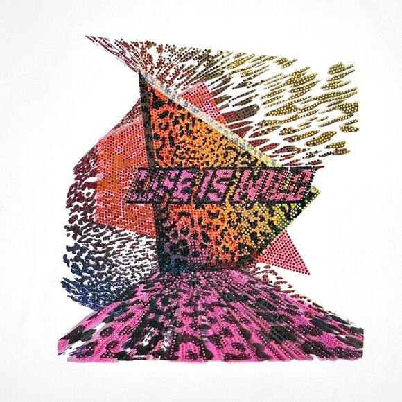 ZADIG & VOLTAIRE Weny Life Show Muscle Tee "Life is Wild" S - Picture 8 of 9